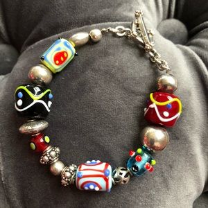 Silpada sterling silver glass bead bracelet